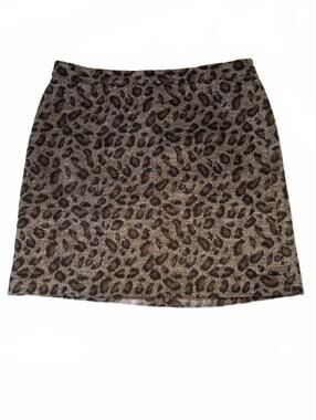 LOFT Cheetah Mini Skirt 8